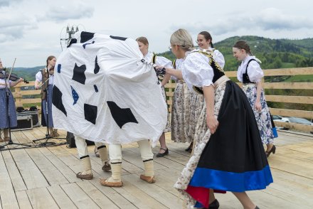 Wiślański Wygón Łowiec - występ Zespołu Regionalnego "Wisła""